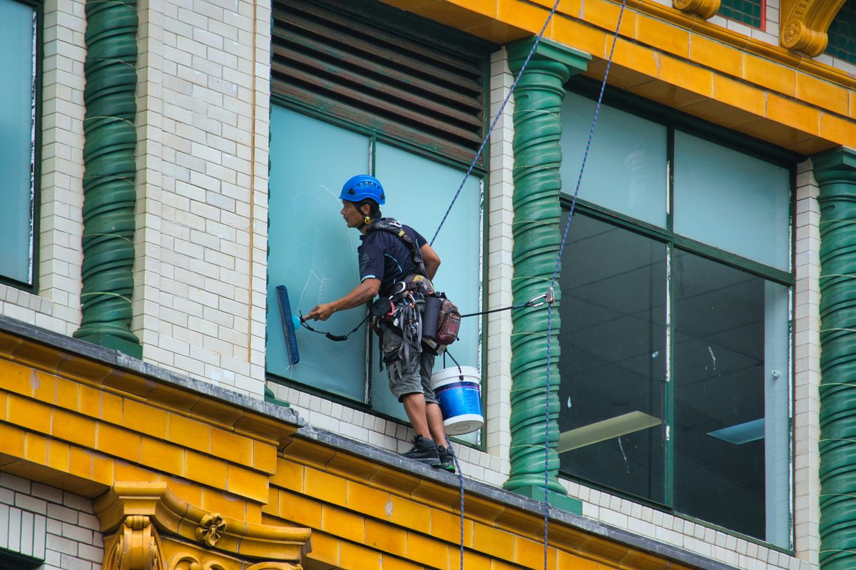 Professional commercial window cleaning